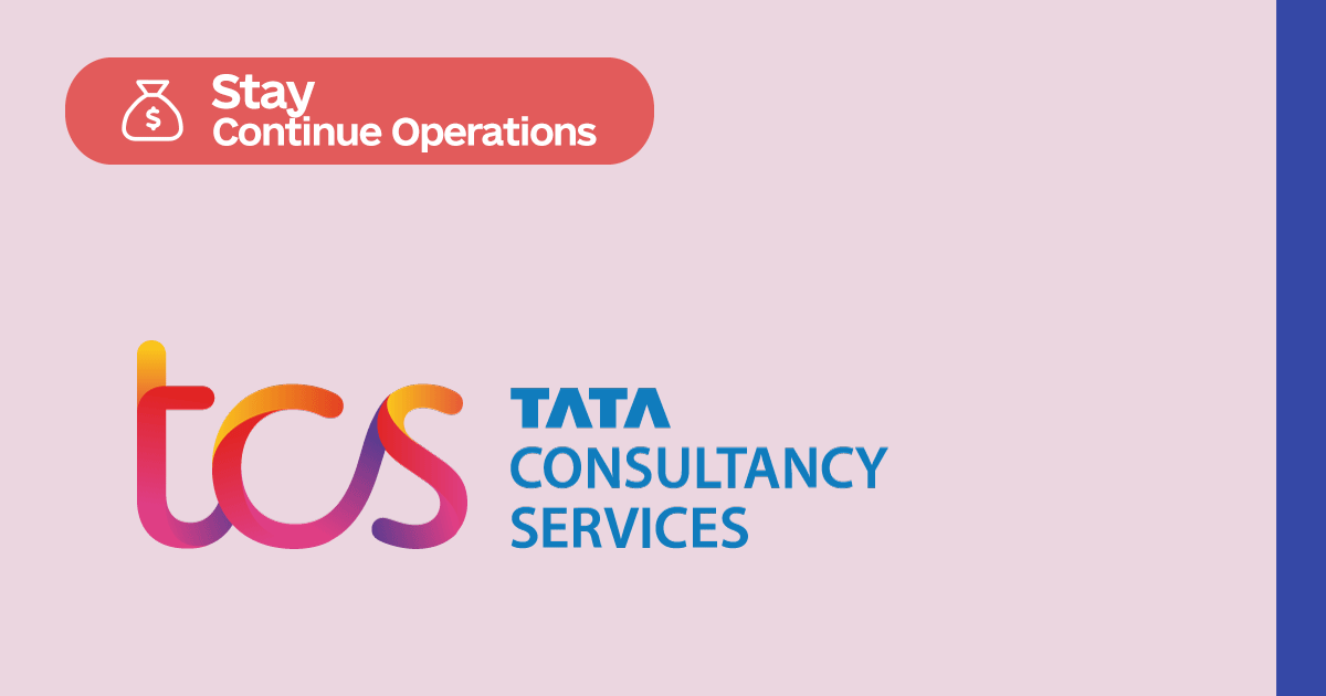 Tata Consultancy Services logo in transparent PNG format