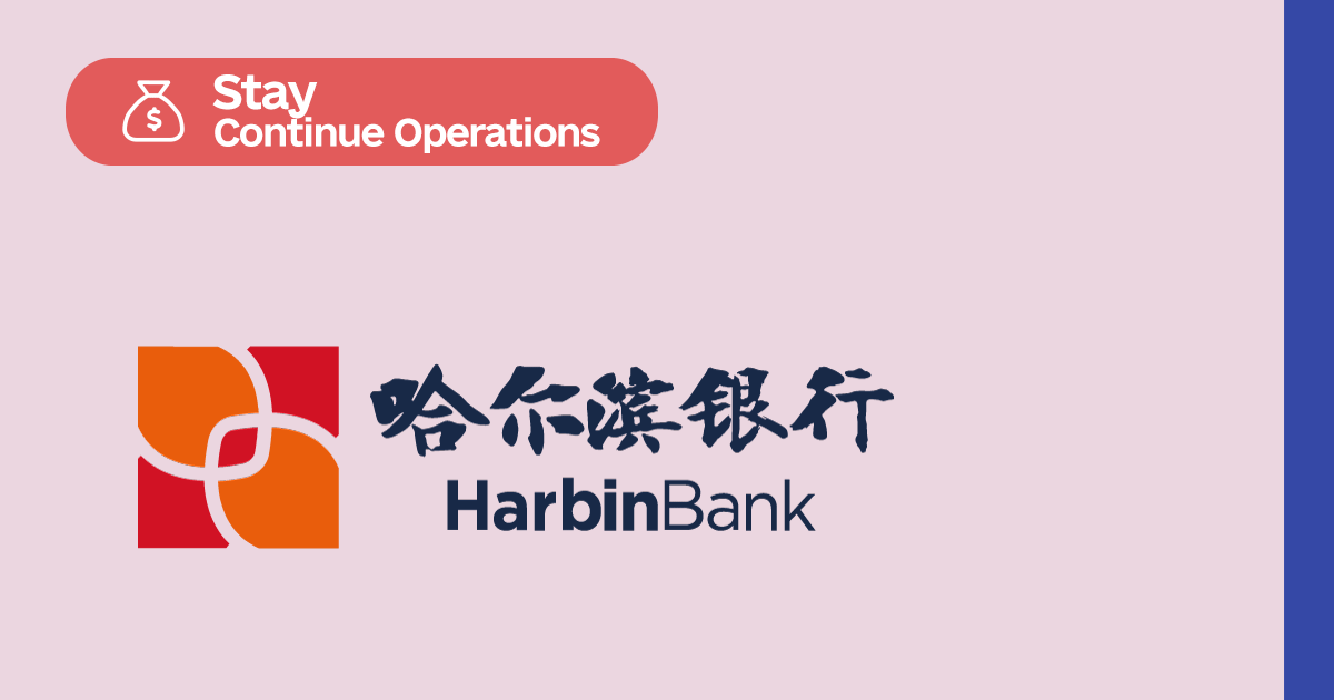 LeaveRussia Harbin Bank is Doing Business in Russia as Usual